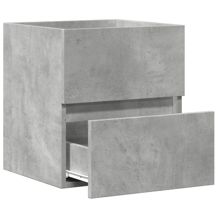 Armoire d'évier Gris béton 41x38,5x45 cm Bois d’ingénierie - 5
