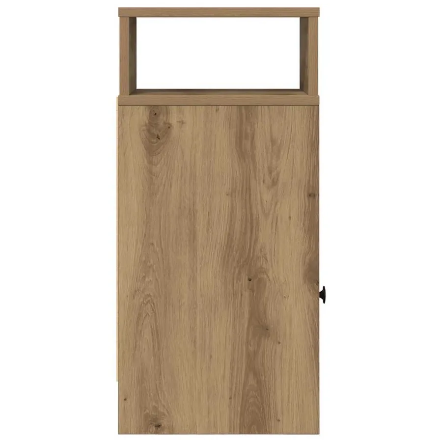 Table de chevet avec tiroir en chêne artisanal 25 x 31 x 66 cm - 6