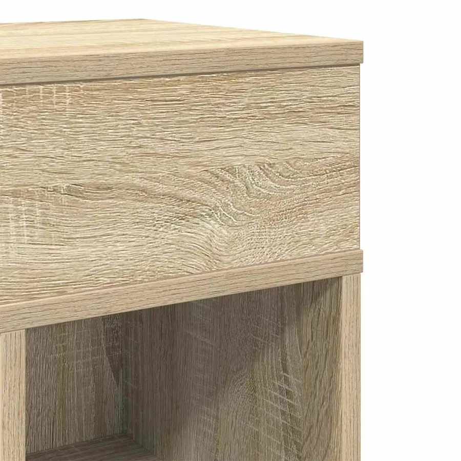 Table de chevet avec tiroir chêne sonoma 25x31x66 cm - 9