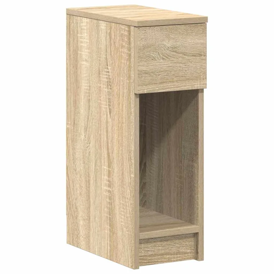 Tables de chevet avec tiroir 2 pcs chêne sonoma 20x36x60 cm - 5