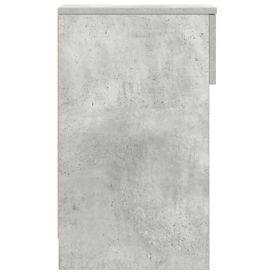 Tables de chevet avec tiroir 2 pcs gris béton 20x36x60 cm - 7