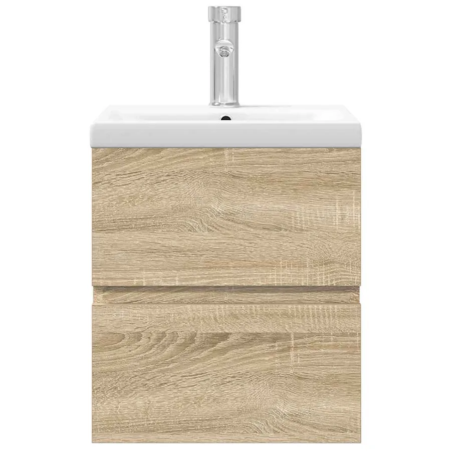 Ensemble de meubles de salle de bain 2 pcs chêne sonoma - 4