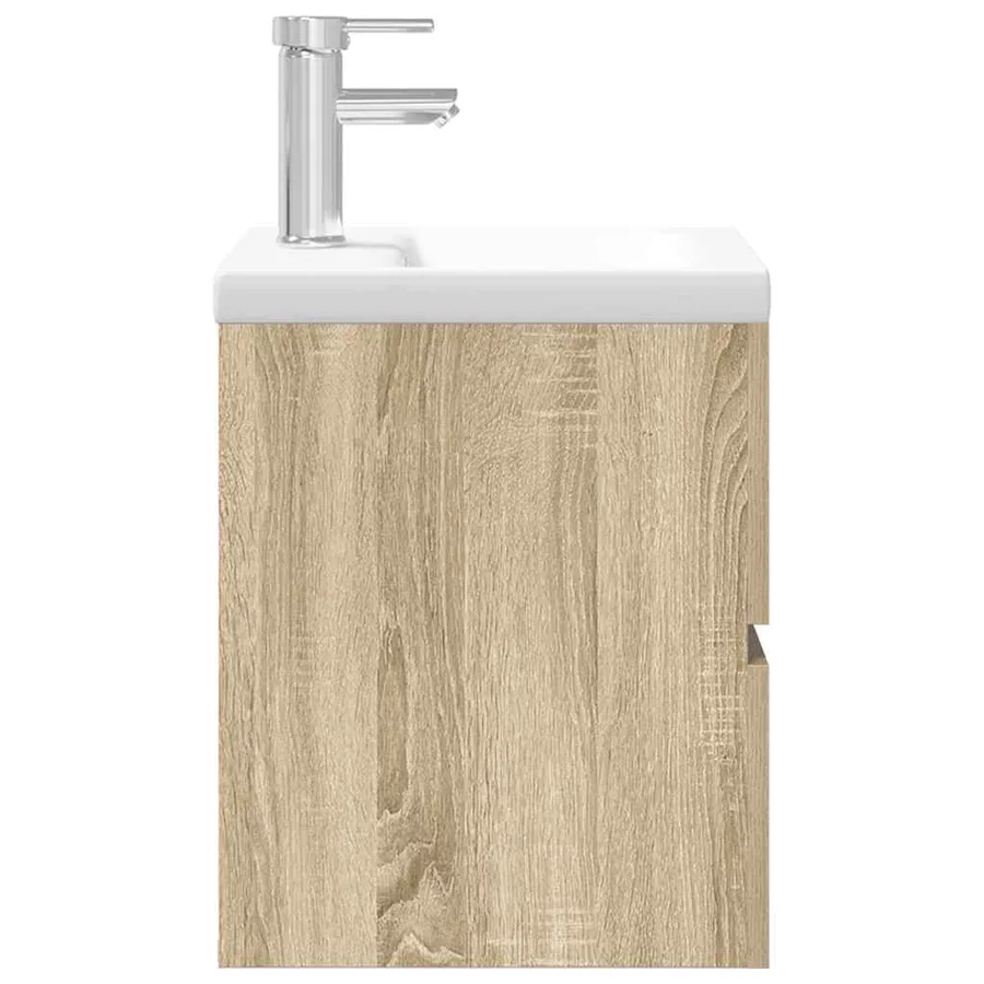 Ensemble de meubles de salle de bain 2 pcs chêne sonoma - 7
