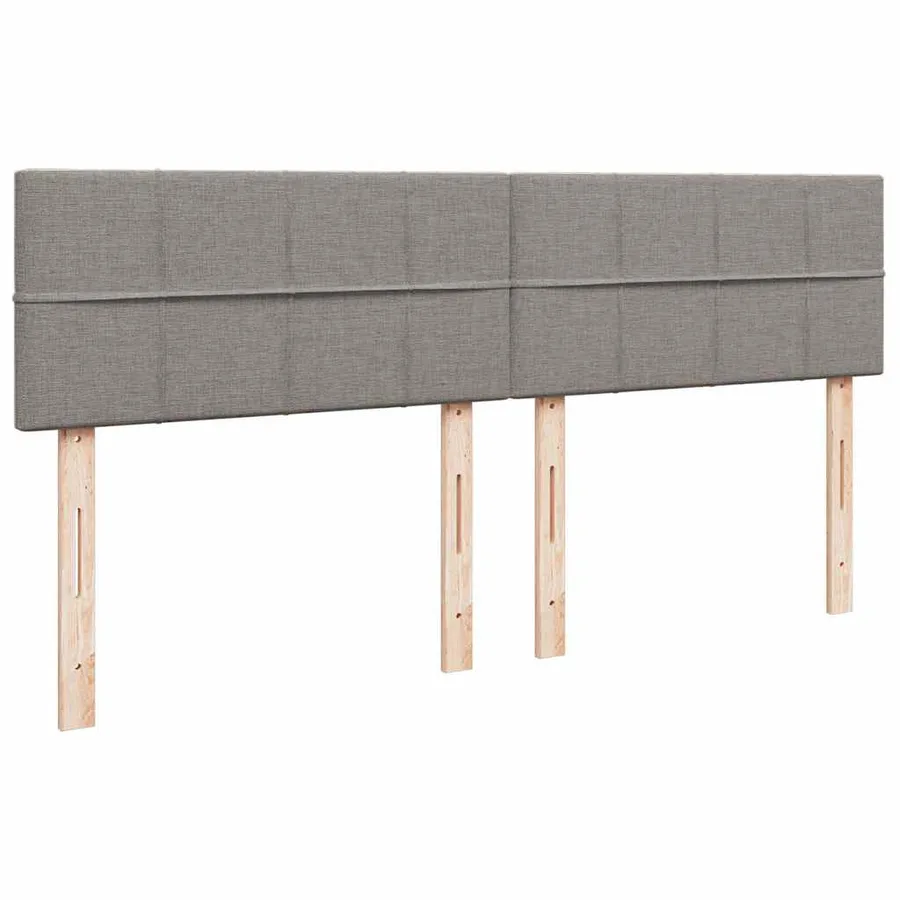 Cadre de lit ottoman avec matelas taupe 180x200 cm tissu - 13