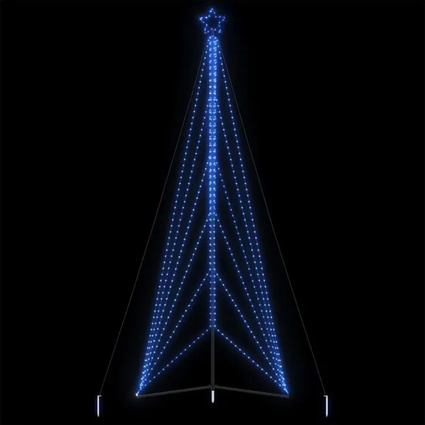 Sapin de Noël à LED 861 LED bleu 478 cm