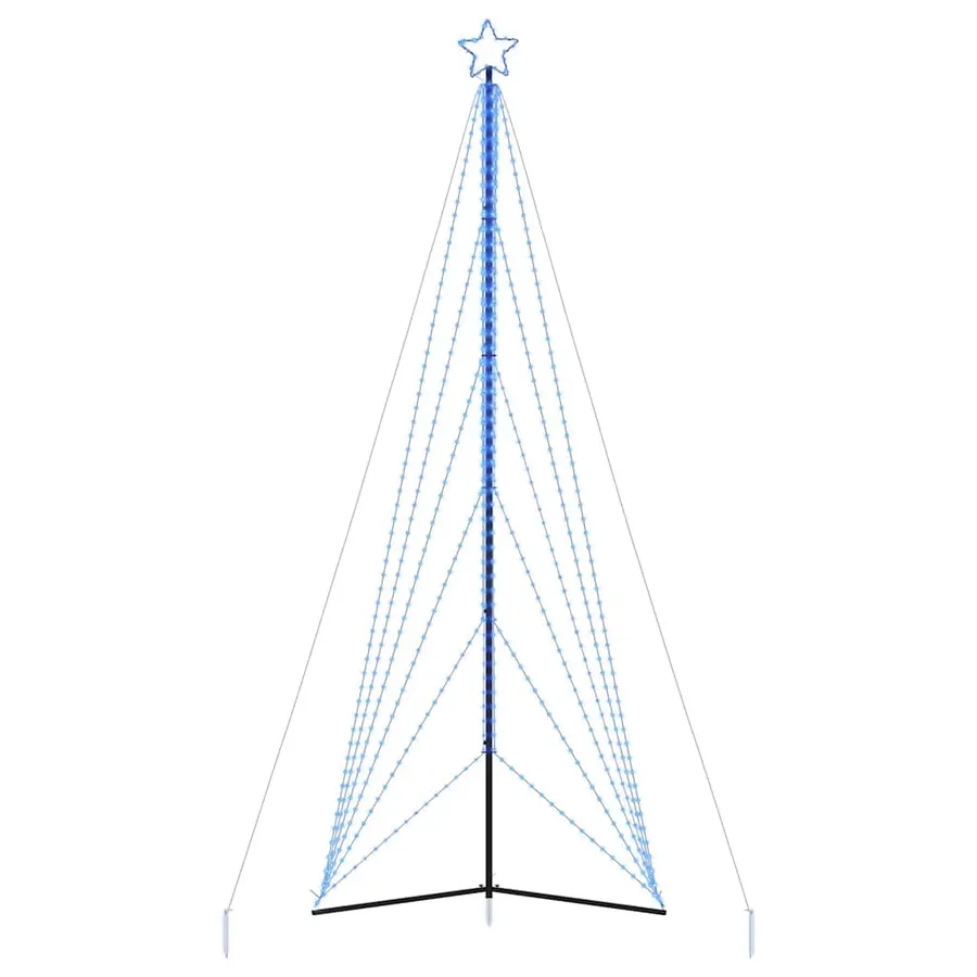 Sapin de Noël à LED 861 LED bleu 478 cm - 6