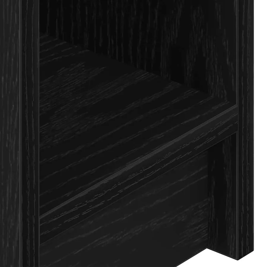 Tables de chevet avec tiroir 2 pcs chêne noir 20x36x60 cm - 10