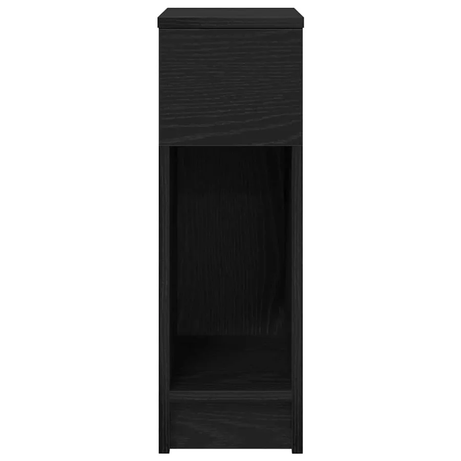 Tables de chevet avec tiroir 2 pcs chêne noir 20x36x60 cm - 4