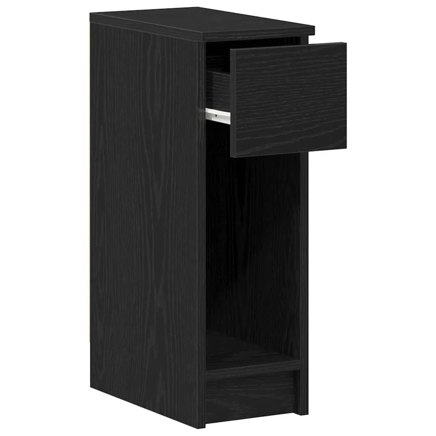 Tables de chevet avec tiroir 2 pcs chêne noir 20x36x60 cm - 6