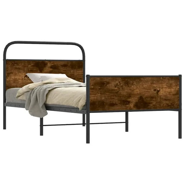 Cadre de lit sans matelas 90x200cm chêne sonoma bois ingénierie