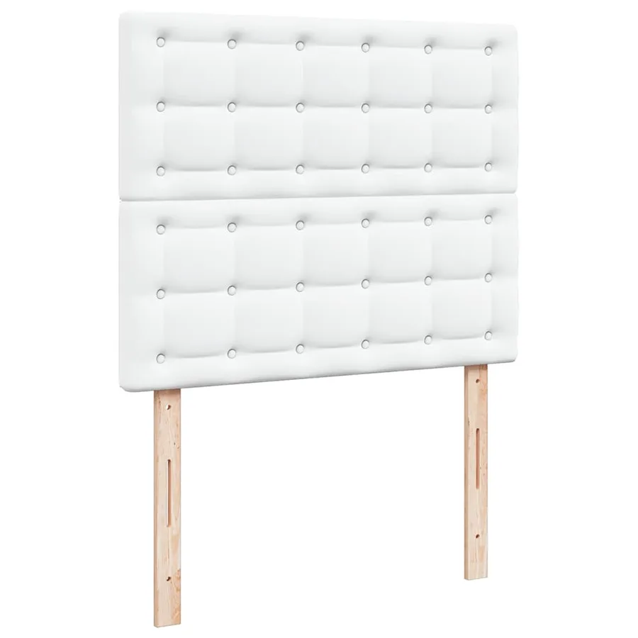 Cadre de lit ottoman avec matelas blanc 120x200 cm similicuir - 10