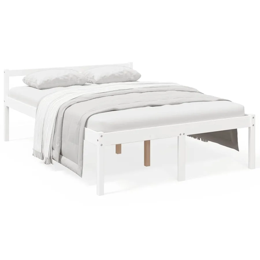 Lit pour personne âgée sans matelas 120x200 cm bois pin massif - 2