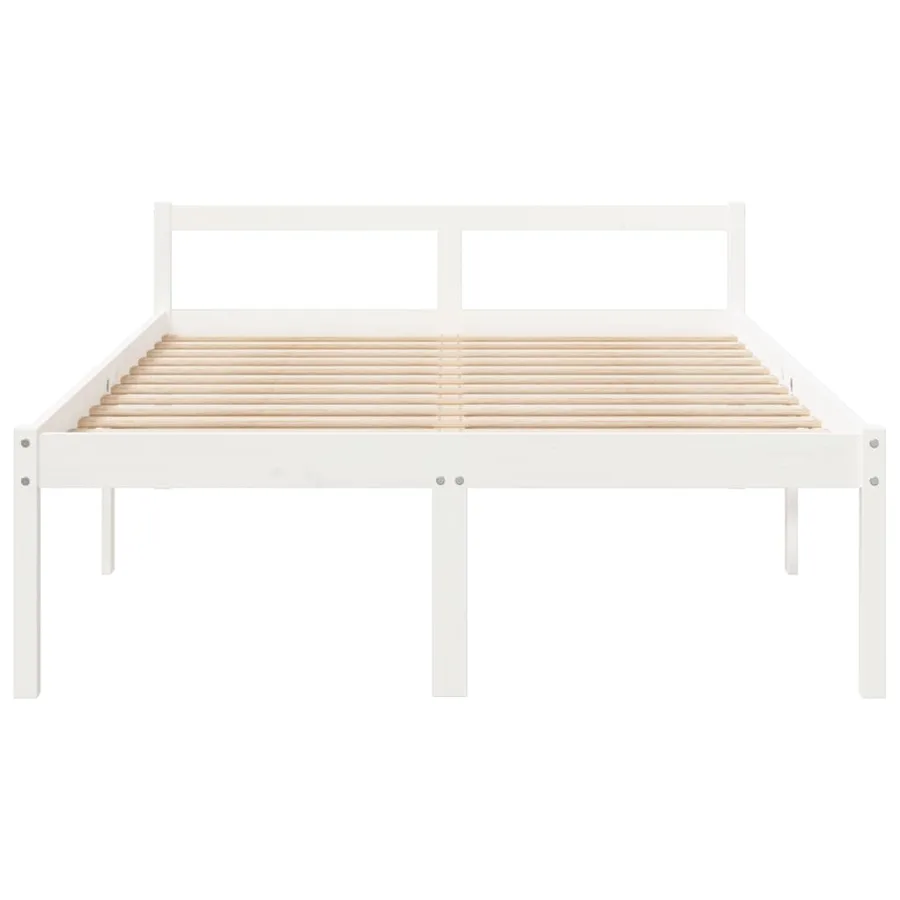 Lit pour personne âgée sans matelas 120x200 cm bois pin massif - 4