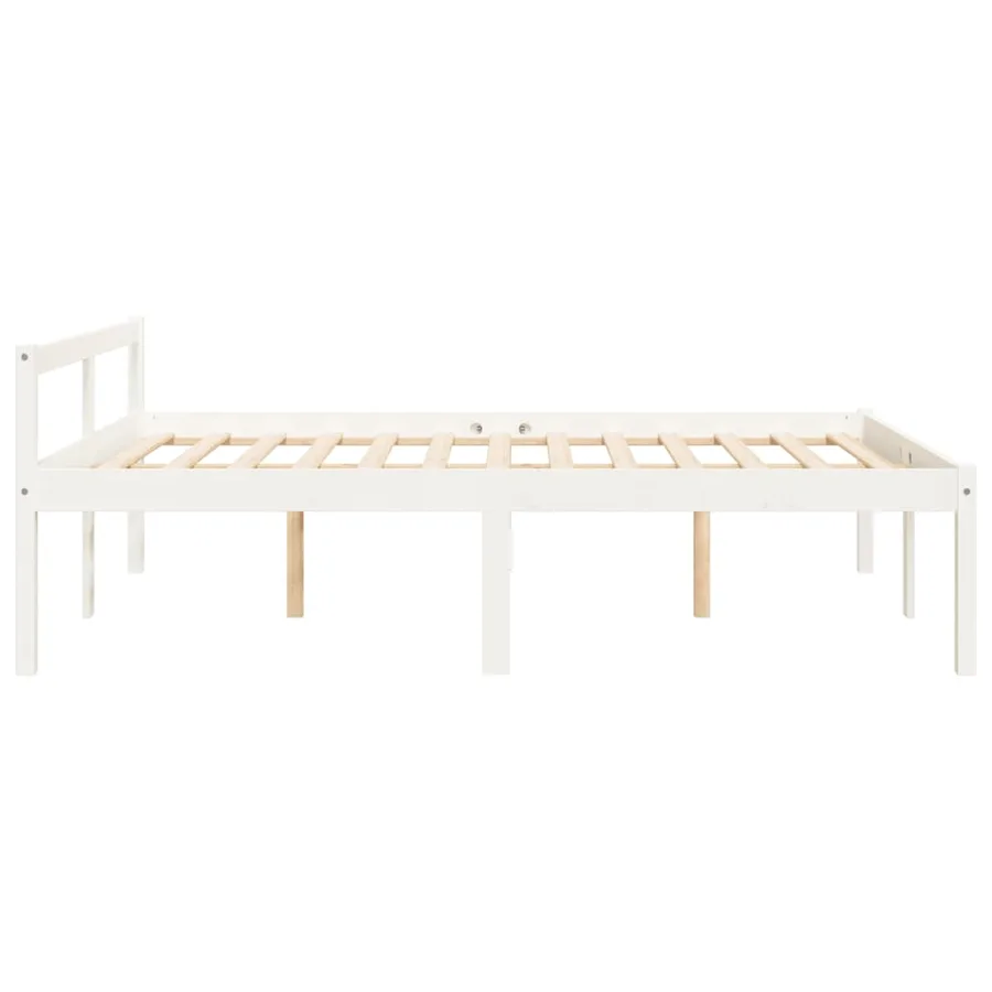 Lit pour personne âgée sans matelas 120x200 cm bois pin massif - 5