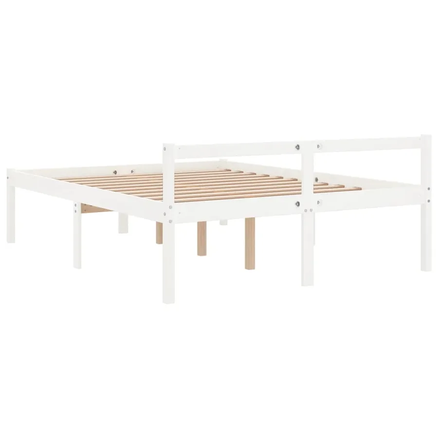 Lit pour personne âgée sans matelas 120x200 cm bois pin massif - 6