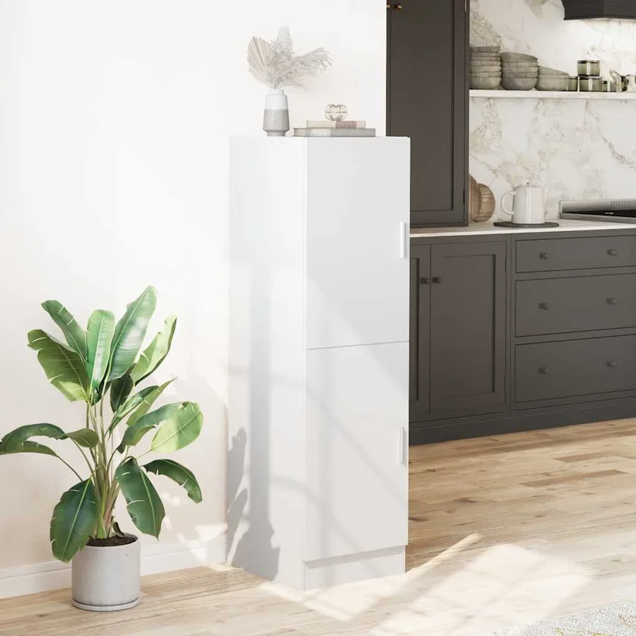 Armoire de cuisine blanc 38x41,5x131,5 cm bois d'ingénierie - 3