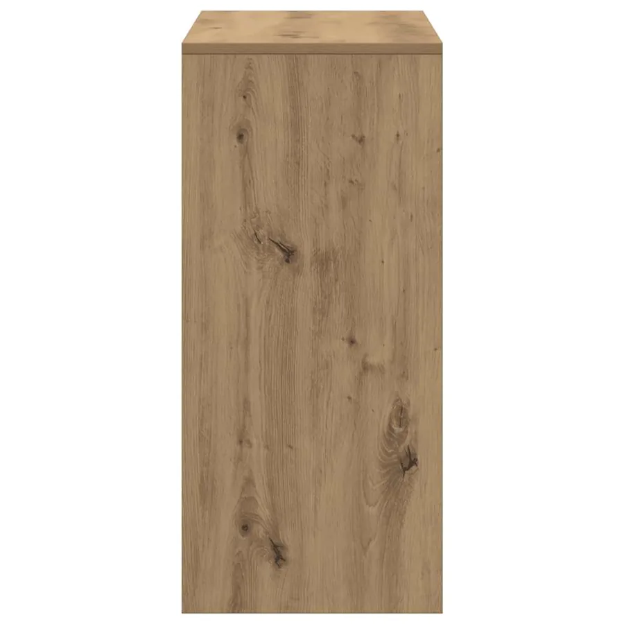 Table console chêne artisanal 100x35x76,5 cm bois d'ingénierie - 6