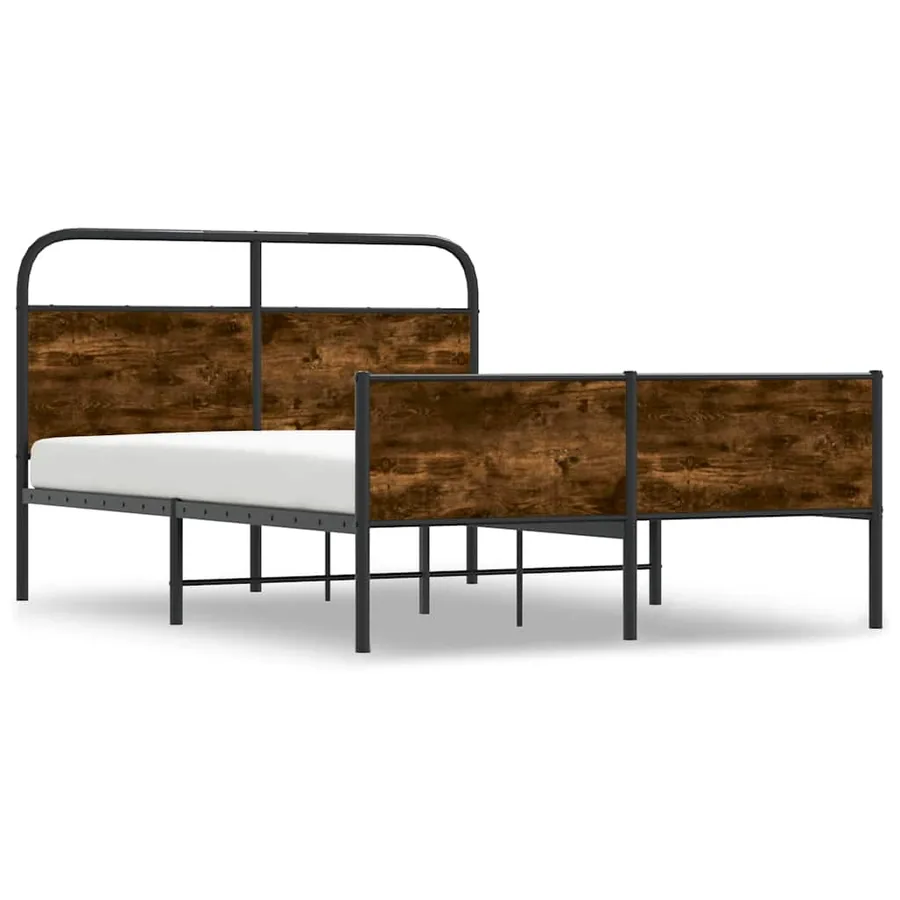 Cadre de lit sans matelas 140x200 cm chêne sonoma - 3