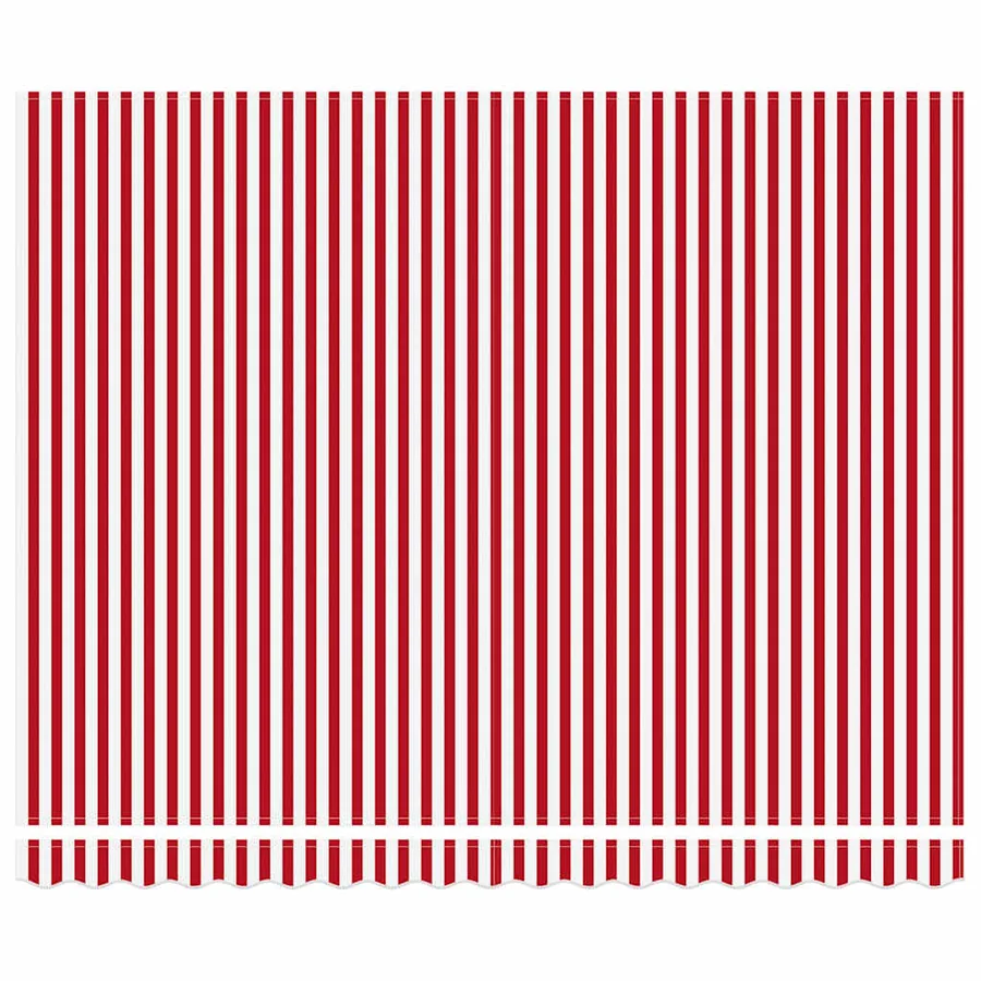 Auvent rétractable Rouge et Blanc 400 × 350 cm - 6