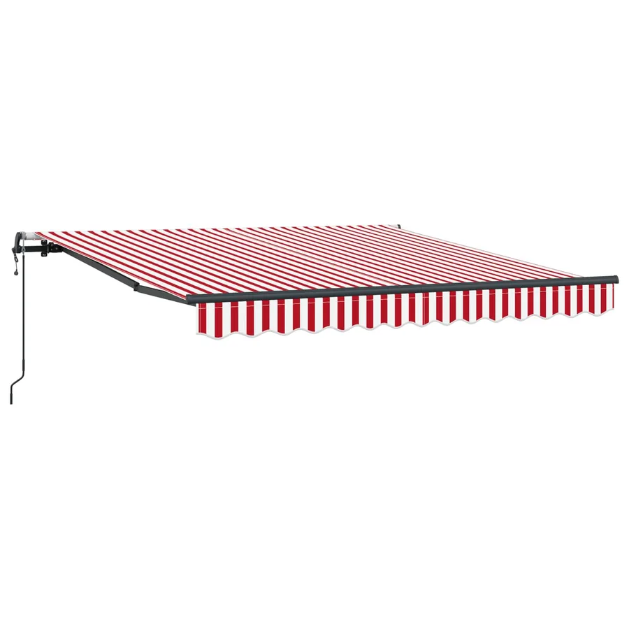 Auvent rétractable Rouge et Blanc 350 x 250 cm - 2