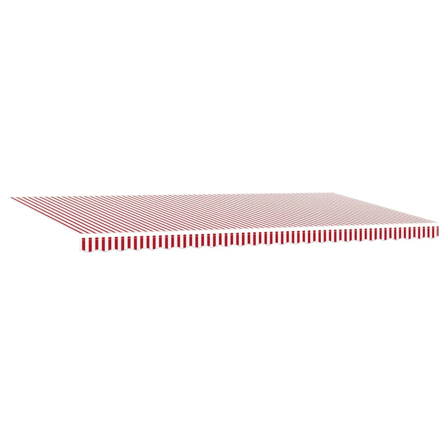 Auvent rétractable Rouge et Blanc 600 × 350 cm Polyester - 5