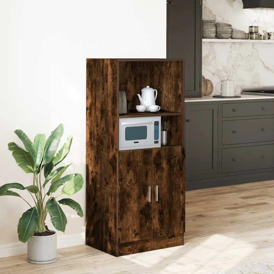 Armoire de cuisine chêne fumé 57x41,5x131,5 cm bois ingénierie
