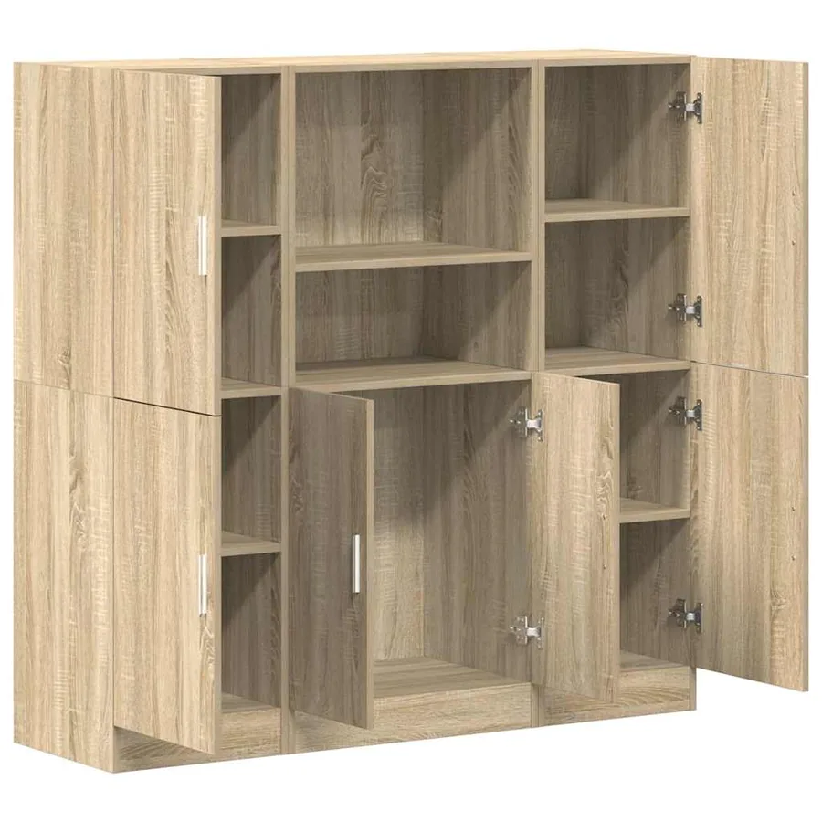 Ensemble d'armoires de cuisine 3 pcs chêne sonoma - 4