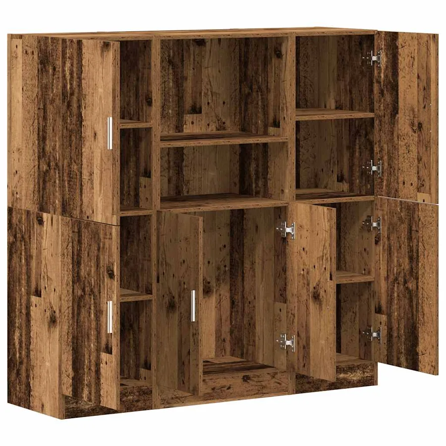 Ensemble d'armoires de cuisine 3 pcs vieux bois - 4