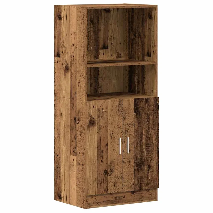 Ensemble d'armoires de cuisine 3 pcs vieux bois - 7