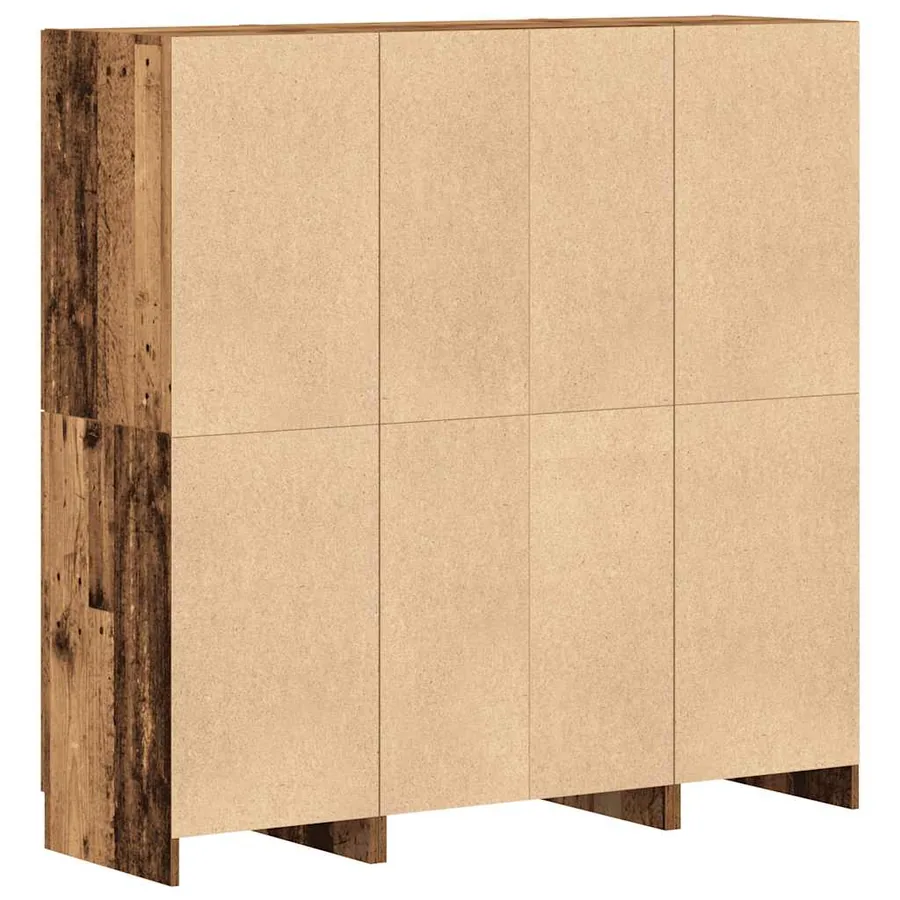 Ensemble d'armoires de cuisine 3 pcs vieux bois - 9