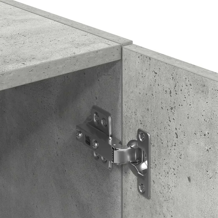 Ensemble d'armoires de cuisine 2 pcs gris béton bois ingénierie - 10