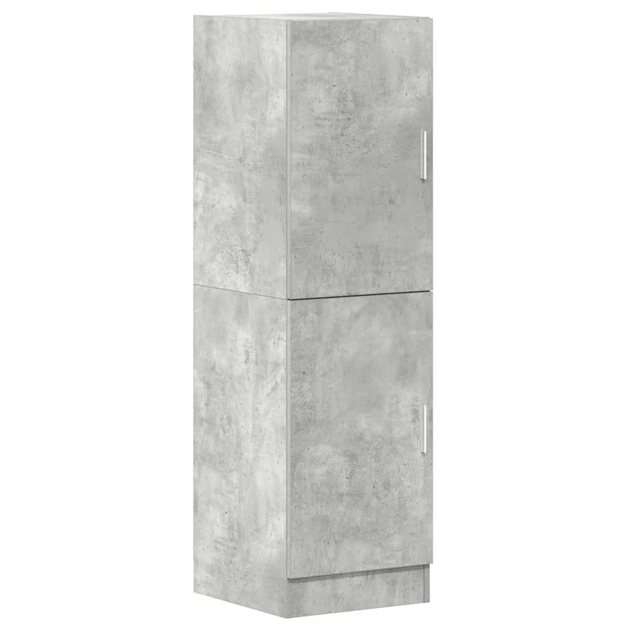 Ensemble d'armoires de cuisine 2 pcs gris béton bois ingénierie - 7