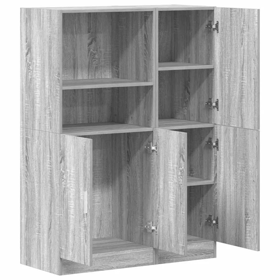 Ensemble d'armoires de cuisine 2pcs sonoma gris bois ingénierie - 4