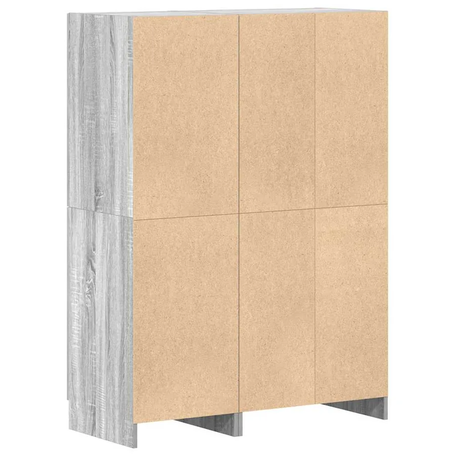 Ensemble d'armoires de cuisine 2pcs sonoma gris bois ingénierie - 9