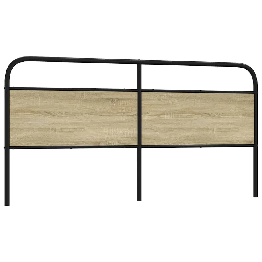 Tête de lit de remplacement chêne sonoma 200 cm acier et bois d'ingénierie
