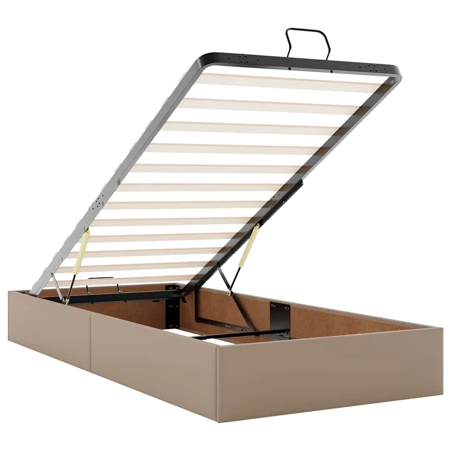 Cadre de lit ottoman sans matelas cappuccino 90x200 cm - 10