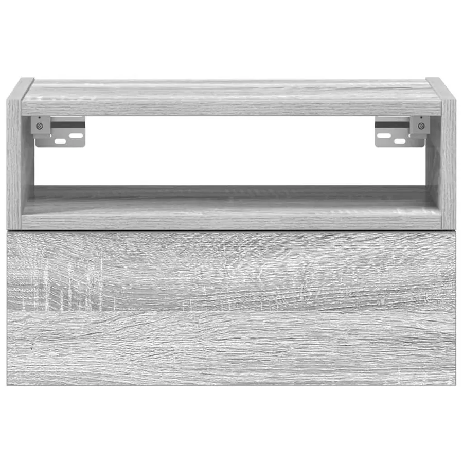 Tables de chevet murales 2 pcs sonoma gris 45x26x28,5 cm - 4