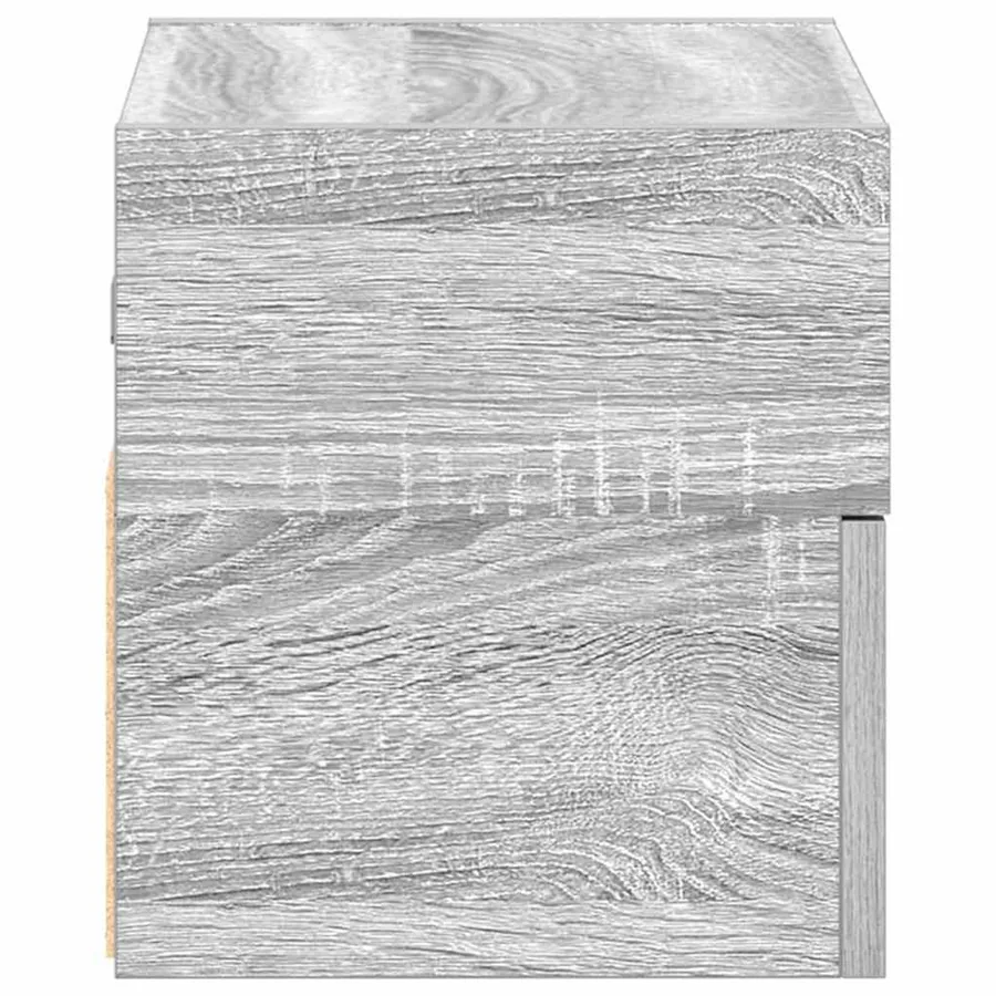 Tables de chevet murales 2 pcs sonoma gris 45x26x28,5 cm - 6