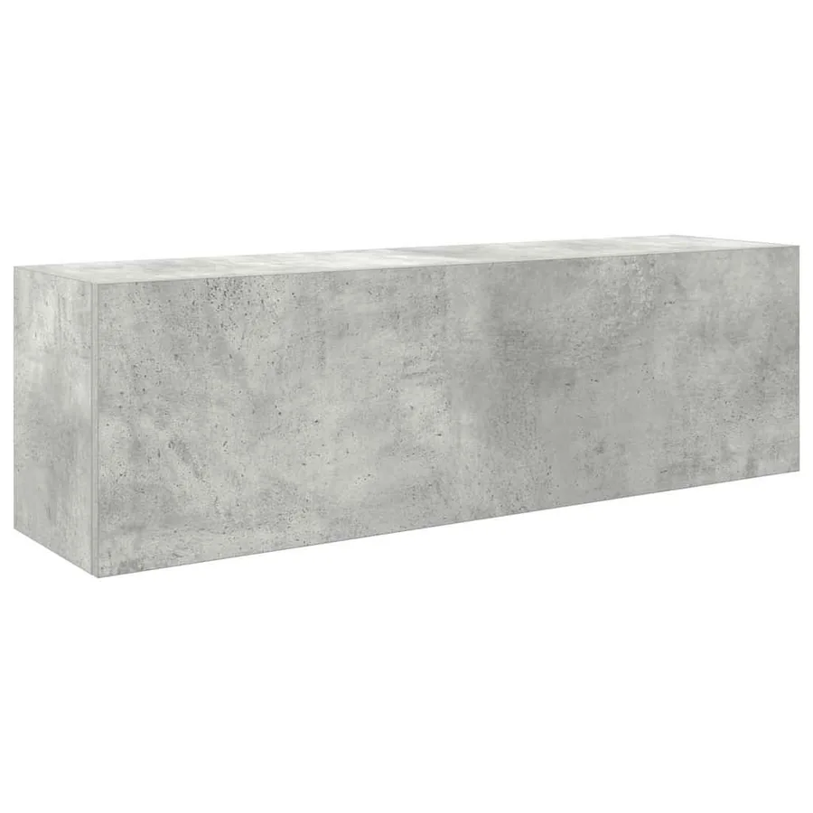 Armoire murale de bain gris béton 100x25x30cm bois d'ingénierie - 2