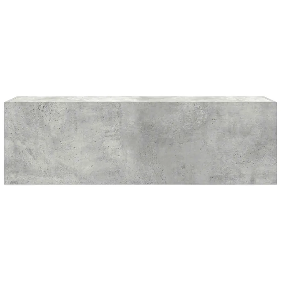 Armoire murale de bain gris béton 100x25x30cm bois d'ingénierie - 5