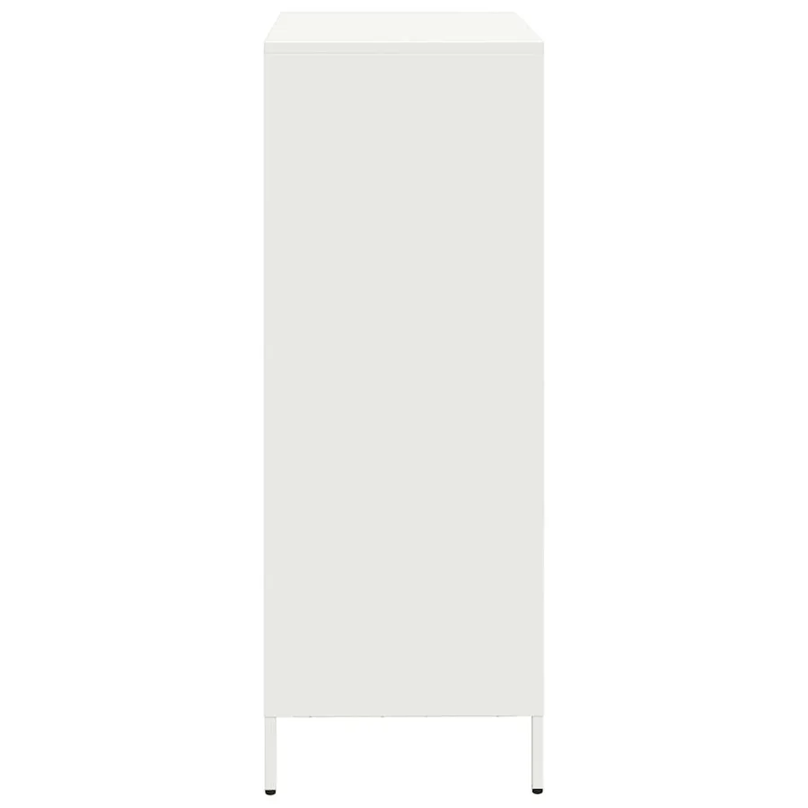 Buffet haut blanc 39x35x103,5 cm acier - 6
