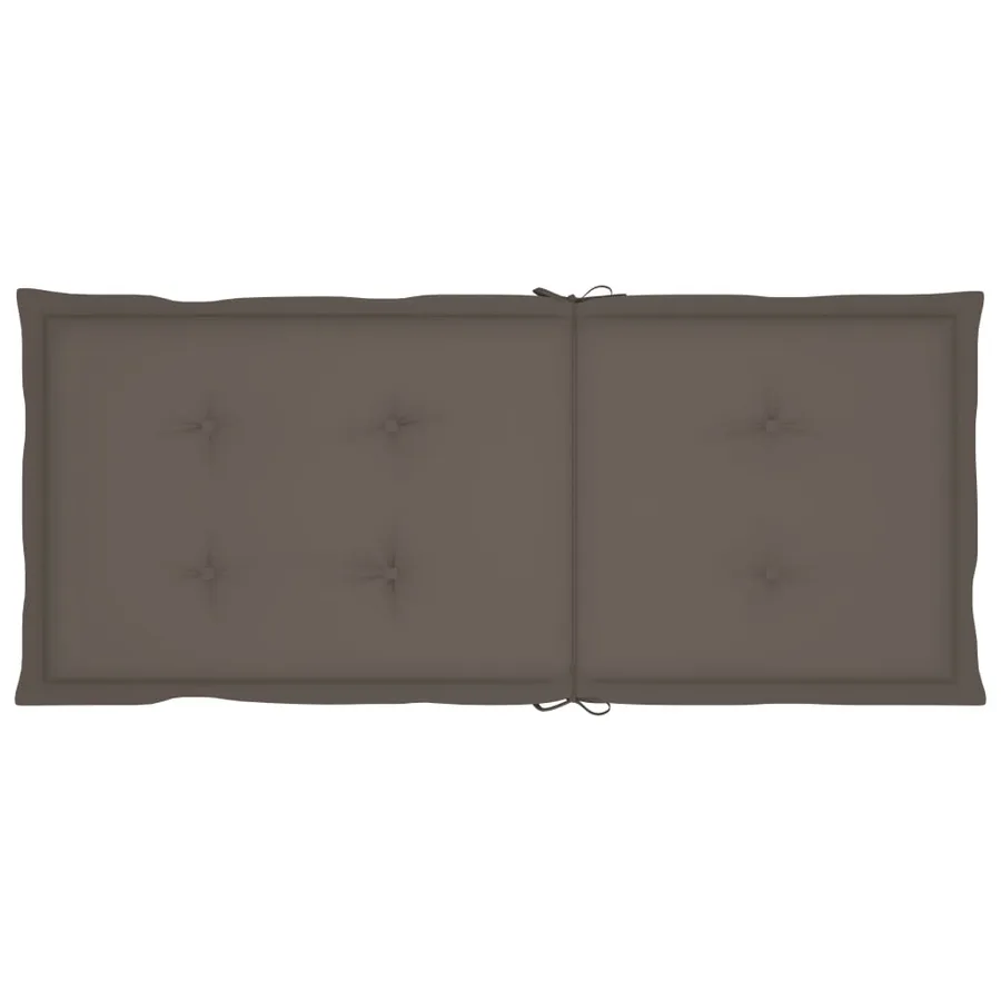 Chaises inclinables de jardin lot de 3 et coussins Bois acacia - 8