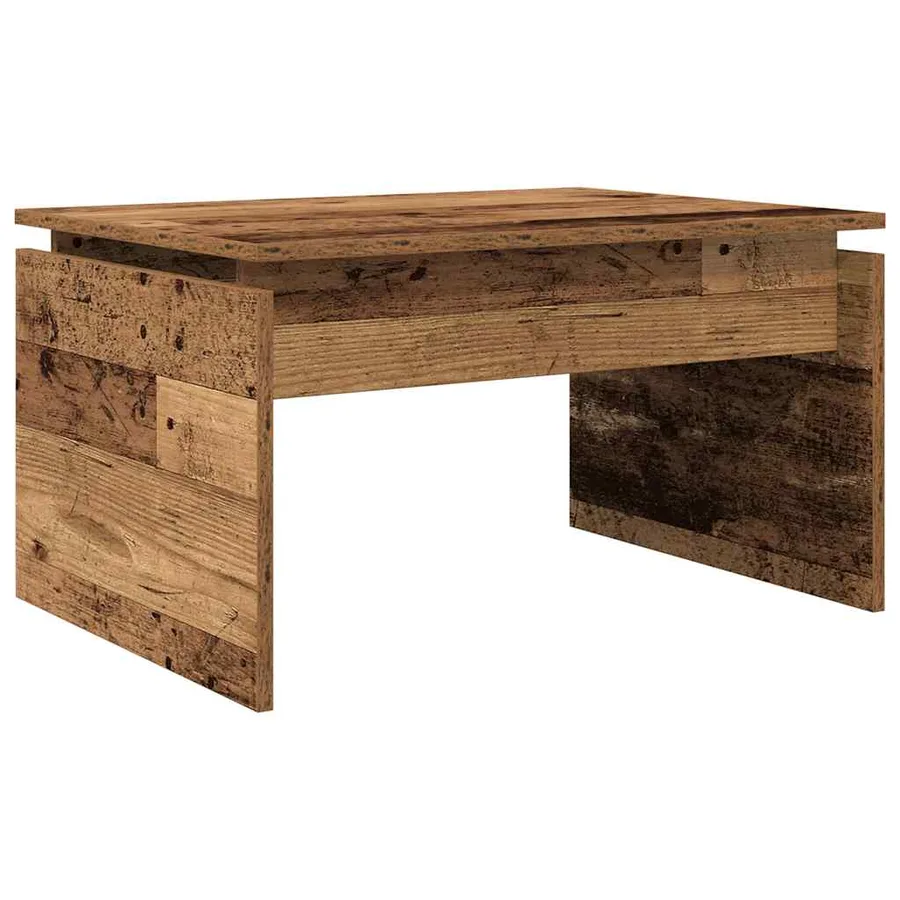 Table basse vieux bois 68x50x38 cm bois d'ingénierie - 2