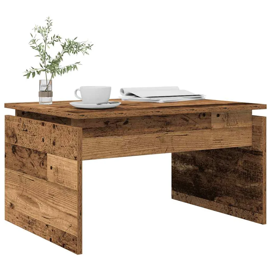 Table basse vieux bois 68x50x38 cm bois d'ingénierie - 3