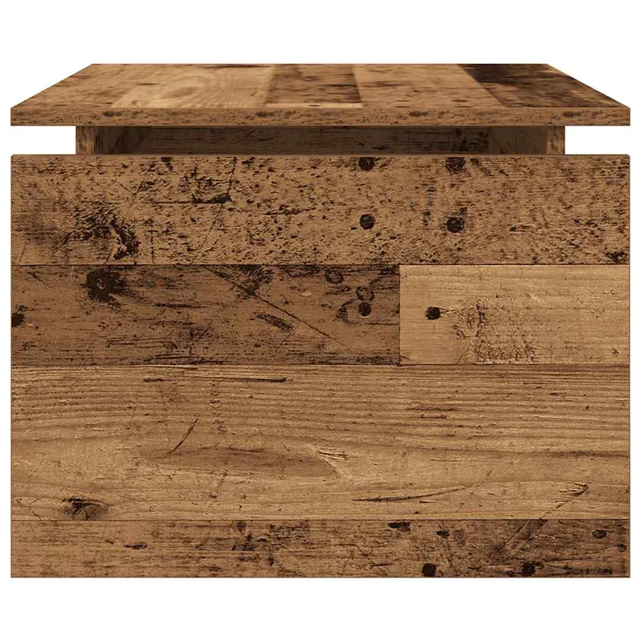 Table basse vieux bois 68x50x38 cm bois d'ingénierie - 5