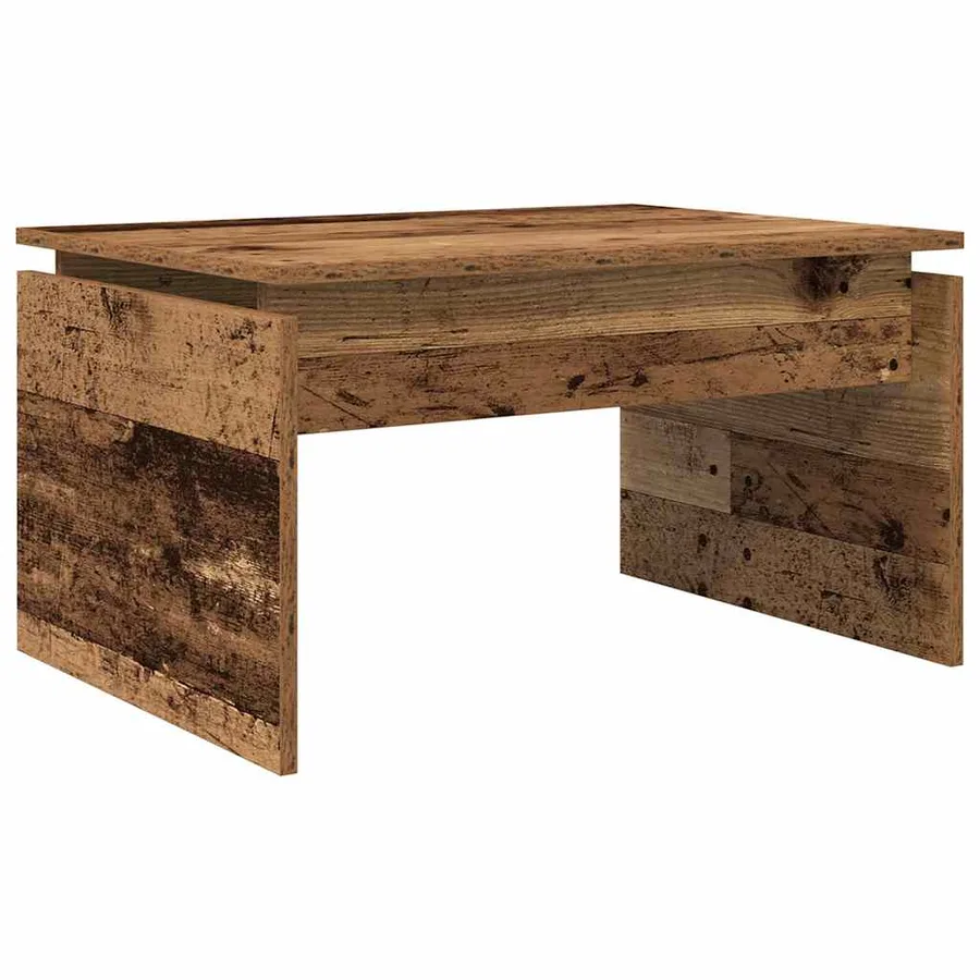 Table basse vieux bois 68x50x38 cm bois d'ingénierie - 6