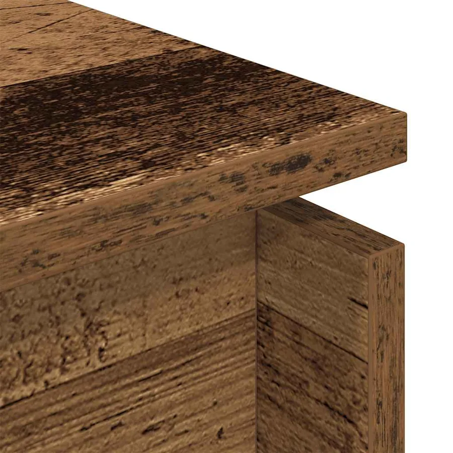 Table basse vieux bois 68x50x38 cm bois d'ingénierie - 7