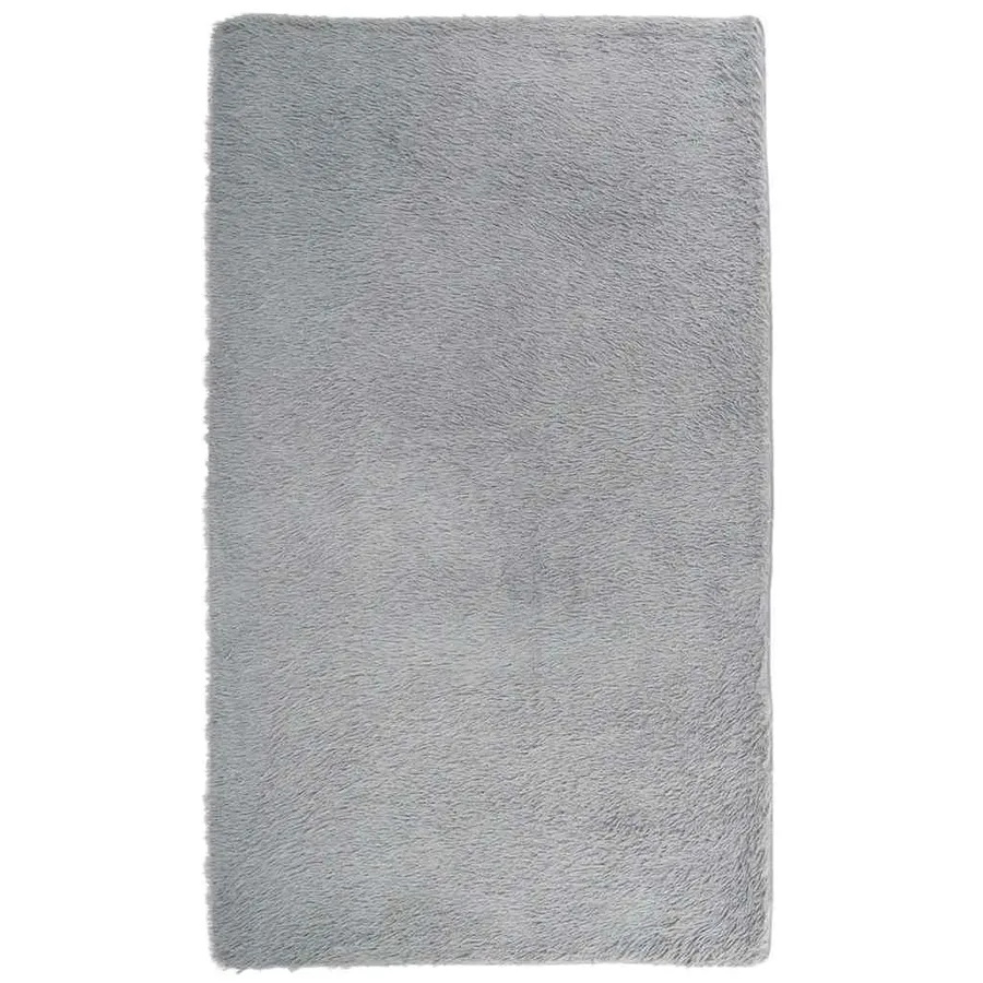 Tapis Shaggy à poils longs NAVARRA gris clair 60x100 cm - 2