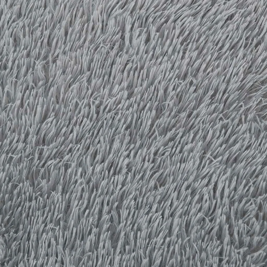 Tapis Shaggy à poils longs NAVARRA gris clair 60x100 cm - 9