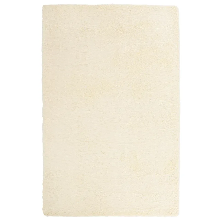 Tapis Shaggy à poils longs NAVARRA crème 130x200 cm polyester - 2